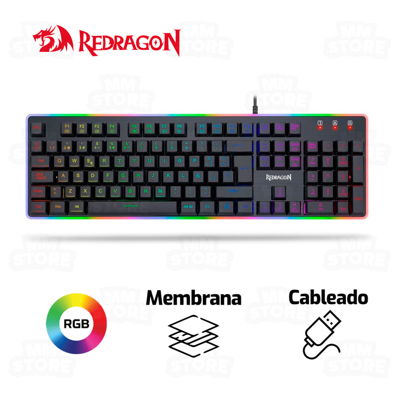 TECLADO REDRAGON DYAUS 2 K509 | MEMBRANA | RGB